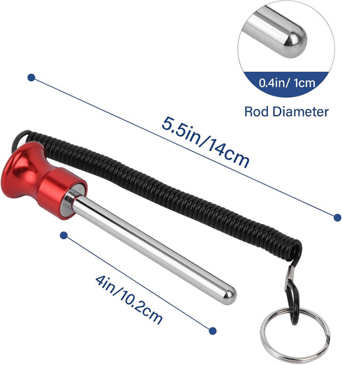 Weight Stack Pin, Magnetic Weight Pin, Automatic Drop Set Pins Gym, Weight Machine Pin with Pull Rope, Strength Training Equipment Replacement Weight Pins for Weight Stack Machine
