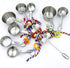 8 8 New Upgraded Metallic Pots and Multicolored Ring Toys, Pullable Stainless Steel Cups and Wooden Ring Toys for Large