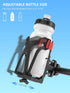 ROCKBROS Adjustable Bike Water Bottle Holder - Cup Holder for 2.3-3" Diameter Bottles, with Screw Tool