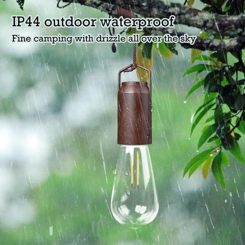 2 Pack Bulb,Portable Backpacking Rechargeable Warm Tent Hanging Light Outdoor Vintage LED Camping Light,Pendant