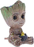 SLOCME Aquarium Groot Air Bubbler Decorations with Air Bubbler Stone - Oxygen Pump Resin Crafts for Fish Tank Decor