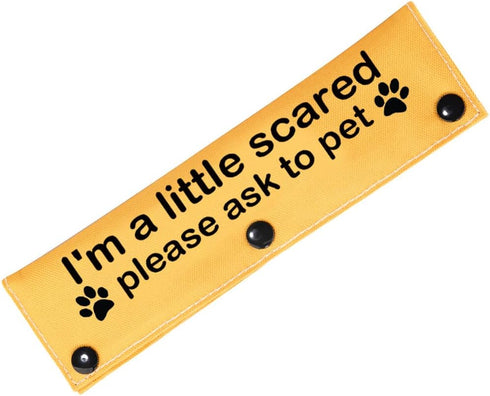 Scared Dogs Leash I'm a Little Scared - Please Ask to Pet Dog Leash Wrap (Little Scared Sleeve)