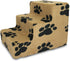 Best Pet Supplies Dog Stairs for Small Dogs & Cats, Portable Foam Pet Steps, Non-Slip Indoor Ramp, 3-Step, Paw Print on