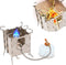 Solo Stove Camping Stainless ALL-Fuel Folding Backpacking Stove Portable Single Burner Fire Pit for Outdoor Cooking