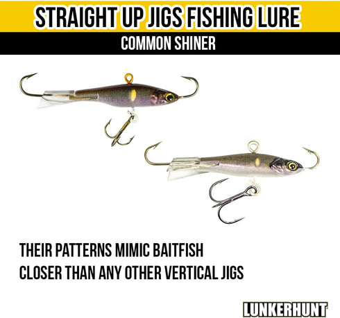 LunkerHunt Triple Action Walleye Jigs | Bass Fishing Swimbaits | Fast Sinking Saltwater Bait