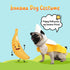 Banana Dog Costume - Cute Cosplay Jumpsuit for Puppies to Large Dogs, Halloween Costume Accessory