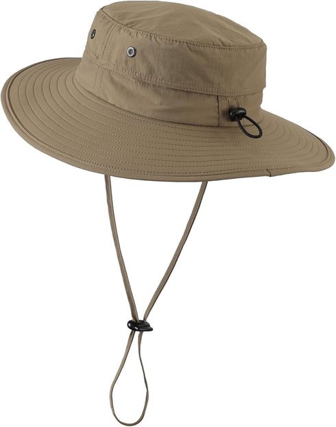 Home Prefer UPF50+ Mens Sun Hat, Wide Brim Fishing Hat for Sun Protection, Bucket Hat for Beach Gardening