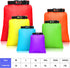 Waterproof Dry Bag Set 15 L+ 8 L +5 L+4 L+3 L+ 2 L Lightweight Sacks and Long Adjustable Shoulder Strap for Kayaking, Rafting, Boating, Hiking, Camping (Mixed Color,6 Pcs)