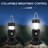 BUGPASS 2026 Upgrade Solar Portable Lantern Rechargeable Fan - Collapsible Lightweight LED Camping Lantern for Power