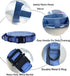 Adjustable Tactical Dog Collar with Heavy Duty Metal Buckle and Handle for Dog Training (Dark Blue, M)