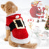 Idepet Santa Dog Costume, Winter Hoodie Coat for Chihuahua, Yorkshire, Poodle (XS)