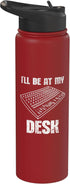 Audio Engineer Sound Guy Gifts Apparel & Decor Funny Sound Engineer I'll Be At My Desk Sound Console Stainless Steel