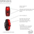 Planet Bike Superflash 65 Bike Tail Light - Red/Black Color
