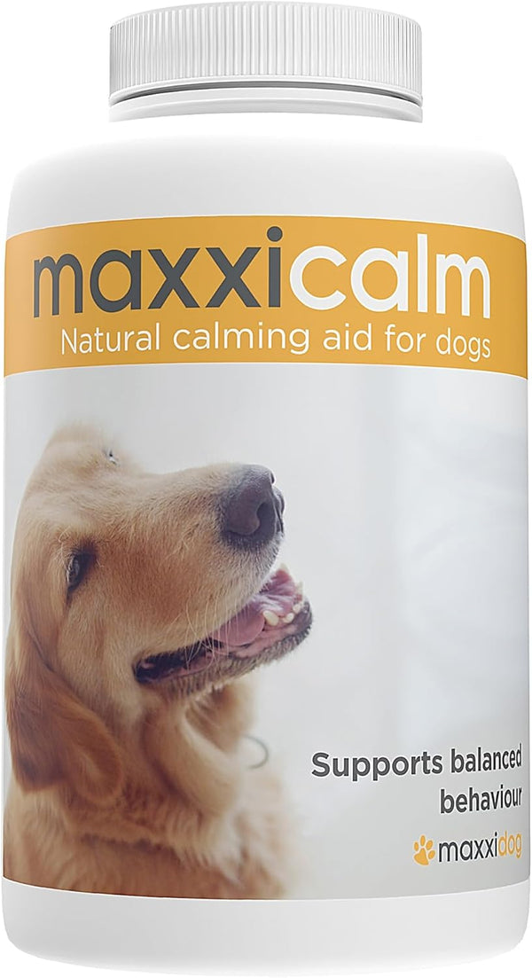 maxxipaws maxxicalm Natural Calming Supplement for Dogs - 120 Tablets, Non-Drowsy