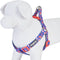 Blueberry Pet Step-in Dog Harness - 9 Patterns, Irish Blue Rose Print, Medium, Chest Girth 20" - 26"