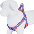 Blueberry Pet Step-in Dog Harness - 9 Patterns, Irish Blue Rose Print, Medium, Chest Girth 20" - 26"