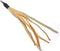 Leather and Fur Attachment Cat Toys, Ribbon Fit Wildcat and Bird Catcher Type Wands/Poles (Leather Tassels)