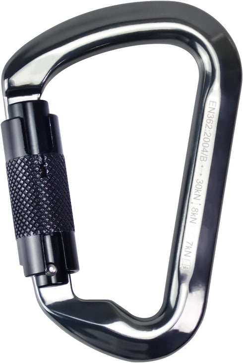 SEPEAK UIAA 30kN Climbing Carabiner Clips, Heavy Duty Twist Locking for Climbing, Camping, Hiking