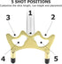 Skylety Pool Cue Snooker Stick - Retractable Billiards Cue Rest with Removable Brass Bridge Head