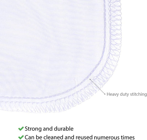 ALEGI Extra Fine Media Filter Bag, Reusable 180 Micron Drawstring Mesh Filter Bags (6 Pack)