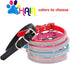 THAIN Basic Adjustable Dog Cat Collar - Bling Rhinestones PU Leather with Shiny Diamonds, XS Pink