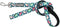 FuzzYard Dinosaur Land Dog Leash | Size S | Comfortable Neoprene Lead for Dogs, Perfect for Outdoor Walking & Training