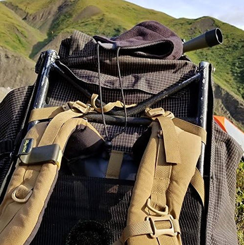 SlingHook Universal Slingclip for Backpack Shoulder Straps, Hands Free Hiking