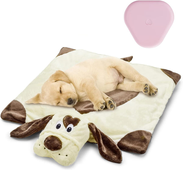Heartbeat Toy for Puppy, Plush Toy for Anxiety Relief and Behavioral Training Aid, Calming Sleeping Soother