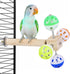 Matutinus Bird Stand Perch Toy with Rotating Balls, Bird Toys for Parakeets, Ideal