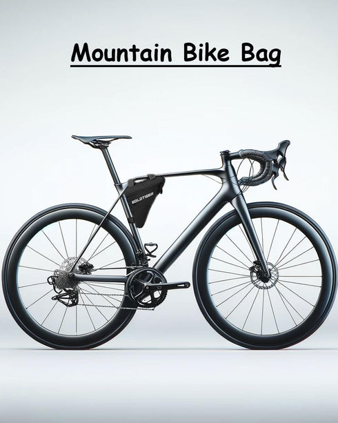 Ultra-Lightweight Triangle Bike Frame Bag, Spacious Easy-Access Saddle Pouch for Cycling Essentials, Secure & Durable