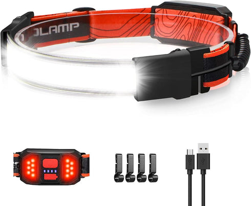 LED Headlamp Flashlight, 1000 Lumens 230° Broadbeam USB Rechargeable Head Lamp for Camping and Hiking
