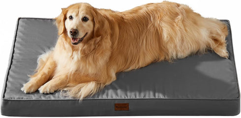 BFPETHOME Outdoor Dog Beds for Large Dogs, Orthopedic Bed with Removable Washable Cover, Egg Crate Foam, 30 x 20in,