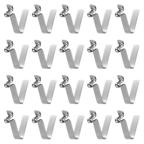 HARFINGTON 20pcs Single Button Kayak Paddle Snap Spring Clip, 20mm x 3.8mm for Camping