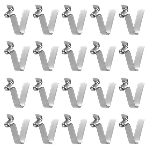 HARFINGTON 20pcs Single Button Kayak Paddle Snap Spring Clip, 20mm x 3.8mm for Camping