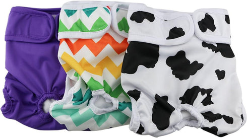 Female Dog Diaper, Reusable Washable Durable Absorbent Cloth Doggie Pants, Size S2