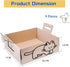 Gxsdj 9PCS Pets,16.5 13.5 5.9 Inch Disposable Litter Boxes for Cats,Foldable Cardboard Cat Litter Box