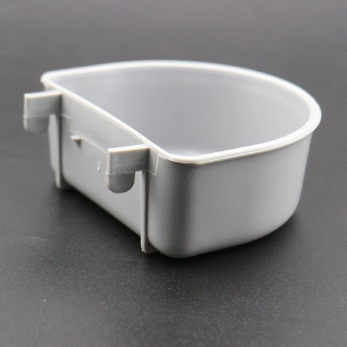 4 Pack Rabbit Feeder with Hook - Plastic Food Basin Dish for Guinea Pig, Bunny Water Bowl, Chinchilla Hanging Portable