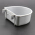 4 Pack Rabbit Feeder with Hook - Plastic Food Basin Dish for Guinea Pig, Bunny Water Bowl, Chinchilla Hanging Portable