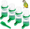 Bird Water Dispenser for Cage, 4pcs 140ml Automatic No Mess Gravity Feeder Watering Supplies for Parrots, Parakeets,