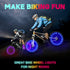 TINANA 2 Tire Pack LED Bike Wheel Lights, Ultra Bright Waterproof Spoke Lights for Night Riding Safety