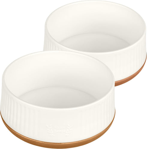 Harry Barker Small Plastic Modern Dog Bowls, 2 Pack