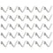 HARFINGTON 30pcs Single Button Kayak Paddle Snap Spring Clip, 65Mn Spring Steel V-Shaped Solid Lift Clips