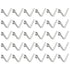 HARFINGTON 30pcs Single Button Kayak Paddle Snap Spring Clip, 65Mn Spring Steel V-Shaped Solid Lift Clips