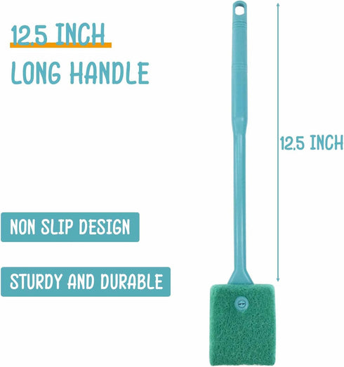 Fish Tank Cleaning Tools - Aquarium Brushes, Algae Scrubber, Fish Tank Sponge Cleaner