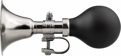 Schwinn Classic Retro Bike Horn, Loud Chrome Design, Weather Resistant, Universal Attachment for Adult and Kids Bikes