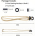 PSKOOK Fire Starter Necklace, Survival Paracord Necklace with Flint and Steel for Camping