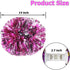 Hooshing 2/6/12PCS Cheerleading Pom Poms with Baton Handle for Team Spirit Sports Dance Cheering