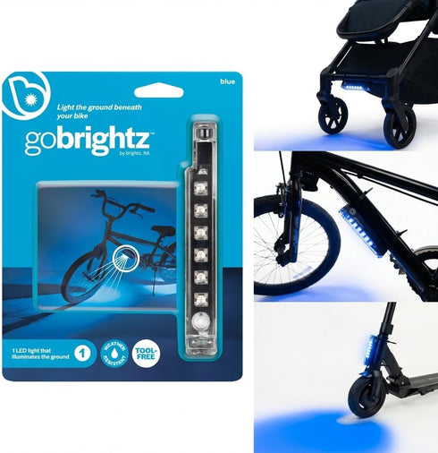 4 Brightz GoBrightz LED Bike Frame Light - LED Bike Frame Light for Night Riding - Modes for Flashing or Constant Glow