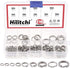 Hilitchi 210Pcs Fishing Tackle Split Rings, High Strength Stainless Steel, 9 Sizes for Heavy Fishing Lures Connector