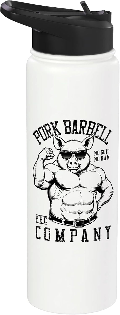 Grandio Design Sports Training And Fitness Pork Barbell Company Funny Gym Buff Pig Bodybuilding Fitness Stainless Steel Insulated